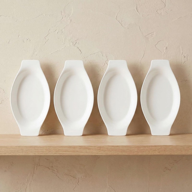 jinsongdafa 5 x 8 Inch Ceramic Oval Au Gratin Baking