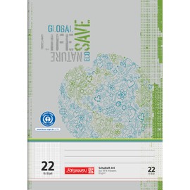 Brunnen 104412201 recycling school notebook A4 (16 sheets, single booklet)
