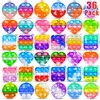 36 Pcs Mini Pop Fidget Toy Kids Adults, Simple Pop