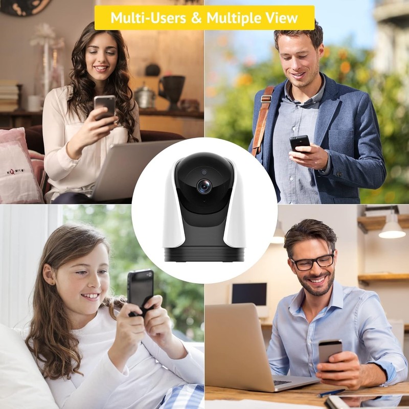 Baby Monitor, 2K Security Camera, PT Cameras for Home Security,