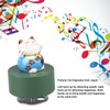 Music Box Round Shape Fortune Cat Style Pleasing Melody Exquisite