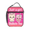 PrelerDIY Just a Girl Bubble Tea Gradient Pink Lunch Box