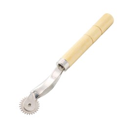 tracing Wheel for Sewing Patterns Needle Point Pounce Tracing Wheel with Wood Handle, 4mm Leather Paper ClothSewing Fabric Overstitch Smooth Wheel Tool (Wood)