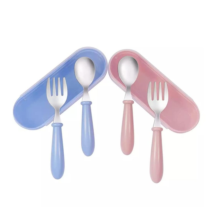 Kids Spoon & Fork Set Cutlery Set Baby Spoon Baby