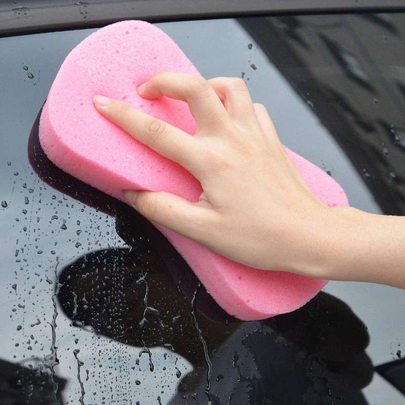 Lantee Large Sponges - 5 Pcs High Foam Car Cleaning