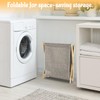 STARVAST 3 PCS Bamboo Laundry Hamper, X-Frame Laundry Basket, Laundry