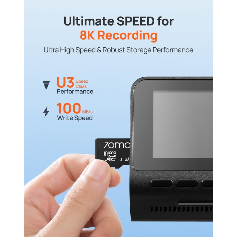 70mai Micro SD Card 32GB Memory Card, Up to 100MB/s,