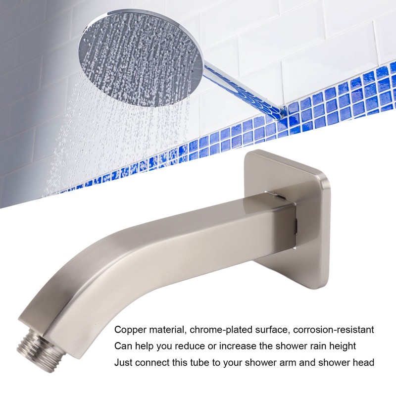 Shower Arm Extension Tube Brass Shower Head Extender Home Decoration