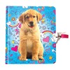 Playhouse Puppy Doodles Shiny Foil Cover Lock & Key Lined