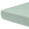 Pizuna 100% Cotton Fitted Crib Sheet Sea Foam, 400 Thread