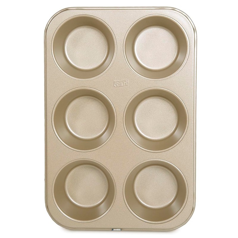 Glad Jumbo Muffin Pan Nonstick - Heavy Duty Metal Cupcake