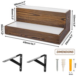 Wine Rack with LED Light Liquor Bottle Display Shelf Wall Mounted, 2 Tier Acrylic Illuminated Bar Bottle Display Case Floating Shelf RGB Lighting for Home Commercial Bar Party