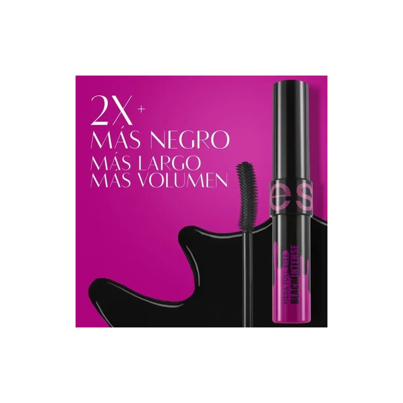 Máscara De Pestañas Mega Full Size Negro Intenso 8 G
