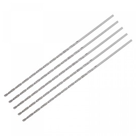sourcing map Mini Micro Twist Drill Bit 1.5 mm Extra Long Metal Drill Bit 100 mm Aluminium Alloy Pack of 5