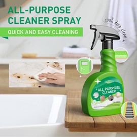 Zinshine Shower Cleaner, All-Purpose Cleaner, Plant-Based Floor cleaner, Biodegradable Formula for Kitchens, Bathroom, Countertops, Ovens, and Appliances