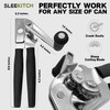 Sleekitch Commercial Can Opener Manual Heavy Duty, Hand Crank Can