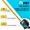 DURATECH 25 FT Auto-Lock Tape Measure Magnetic Measuring Tape with