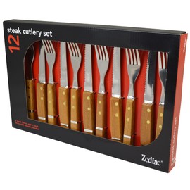 Zodiac 7312 Steak Wood Handle (Pack of 12)