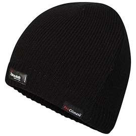 Pro Climate Adults Waterproof and Windproof Thinsulate Beanie Hat Black