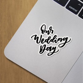 Decal Stickers of Wedding Quote Premium Indoor (No Waterproof) Vinyl Decal Stickers for Laptop Phone Accessory Helmet Car Window Mug Tuber Cup Door Wall Decoration ANDVER3d2926bBL