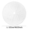 White Faux Fur Christmas Tree Skirt for Holiday Decorating –