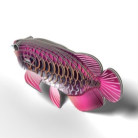 EUGY 118 Asian Arowana Eco Friendly 3D Paper Puzzle