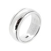 Treasure Bay MENS Silver Ring 8.5MM Band Plain Silver Ring,
