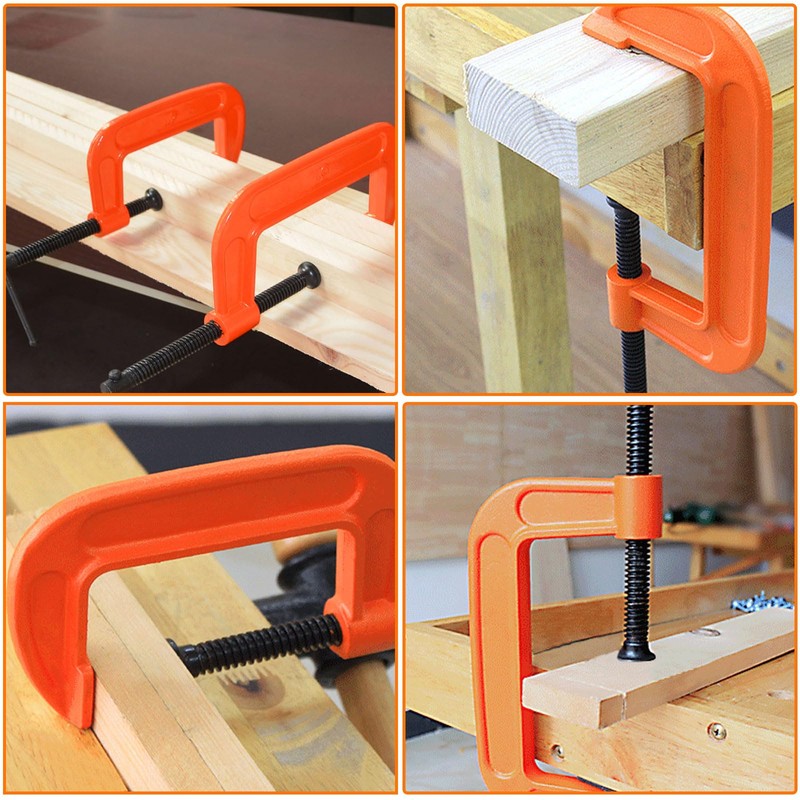 ASelected 4PCS Mini G Clamp 2 Inch (51 MM) Capacity