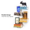 xympo Floating Invisible Bookshelf Wall Mounted (Set of 4) -