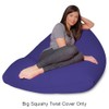 Big Squishy Bean Bag Cover Only Lounge - Soft, Stretchy,