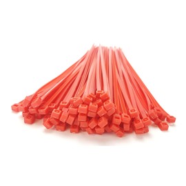Cable Ties 200 mm Red Pack of 100 Premium Quality PC24 Shop & Service