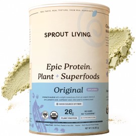 Sprout Living Proteína Vegetal En Polvo Y Superalimentos, Original, Sin Sabor  Proteína Orgánica En Polvo, Vegana, Sin Lácteos, Sin Ogm, Sin Gluten,  