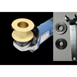 Roxx Tools V40 1 1/2" Full Bullnose Diamond Router Bit 2 PCS for Granite Marble Glass Stone