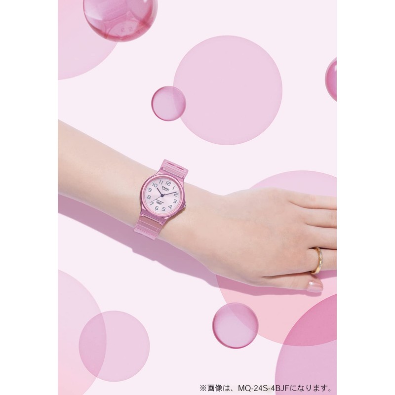 Casio Collection MQ-24 Resin Wristwatch, Clear, clear gray, 1 piece,