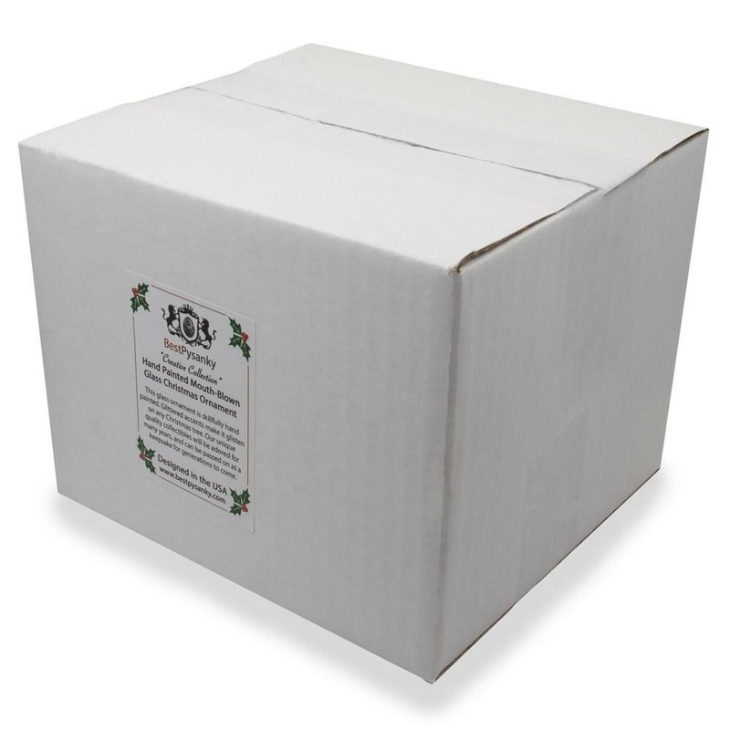 Futuristic Mars Space Shuttle Blown Glass Christmas Ornament