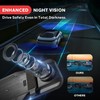 Pyle Dual Dash Cam Rearview Mirror, 1080p Full HD Front