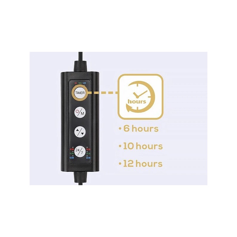 hygger Clip On 24/7 Mode Aquarium Light Adjustable Timer Brightness