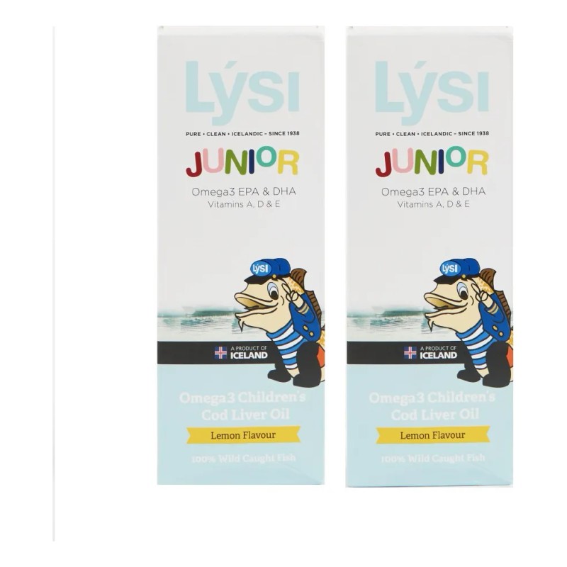 Pack 2 Lysi Omega 3 Aceite De Hígado De Bacalao