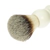 Shaving Brush Synthetic Bristles Acrylic Handle White Height 9.5 cm