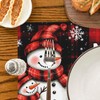 Christmas Snowman Placemats Set of 4 Let It Snow Table