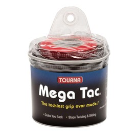 Tourna Mega Tac Racquet Grip (30-Pack), Black
