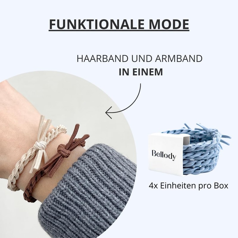 Bellody® Original Hair Bobbles - Stylish Braided Hair Bobbles with