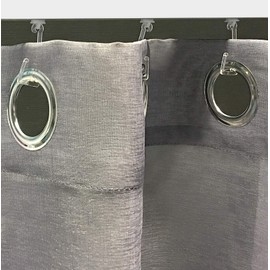 Home fashion 070520-0797 Eyelet Glider Transparent 5 cm