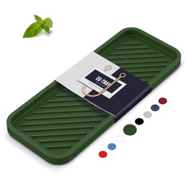 EG-SIPRO Silicone Sponge Holder,Kitchen Sink Organizer Tray Kitchen Soap Tray Soap Sponge Holder for Bathroom Counter Sponge Caddy Dish Soap for Scrubber,Soap Dispenser,Scouring Pad