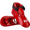 Blitz Dipped Foam Foot Guards - Red - Medium