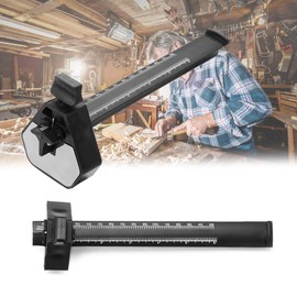 1Piece, Metal Parallel Marking Gauge Carpenter Scriber Tool, Woodworking Scribing Gauge for Tiles, Glass