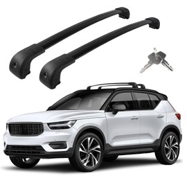 Roof Rack Cross Bars Compatible with Volvo XC-40 XC40 2018-2025, Adjustable Aluminum Heavy Duty 300 LBS Anti-Theft Lock Cargo Carrier Rooftop Crossbar Accessories for Bike, Basket, Snowboard, Luggage