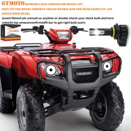 GTMOTO 34901-HN2-000 LED Bulb for Honda Foreman Rubicon TRX500 Pod Headlight High Beam, 6000K Bright White ATV TRX 450 500 Head Pod Light, 1-Pack