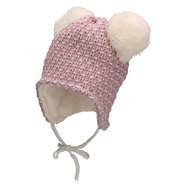 Sterntaler Girls' Bobble Hat Structured Hat, ecru