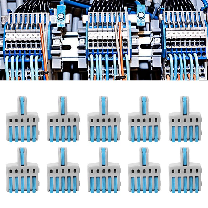 20Pcs SPL Quick Connector 1 in 5 Out Push‑Type Splitter